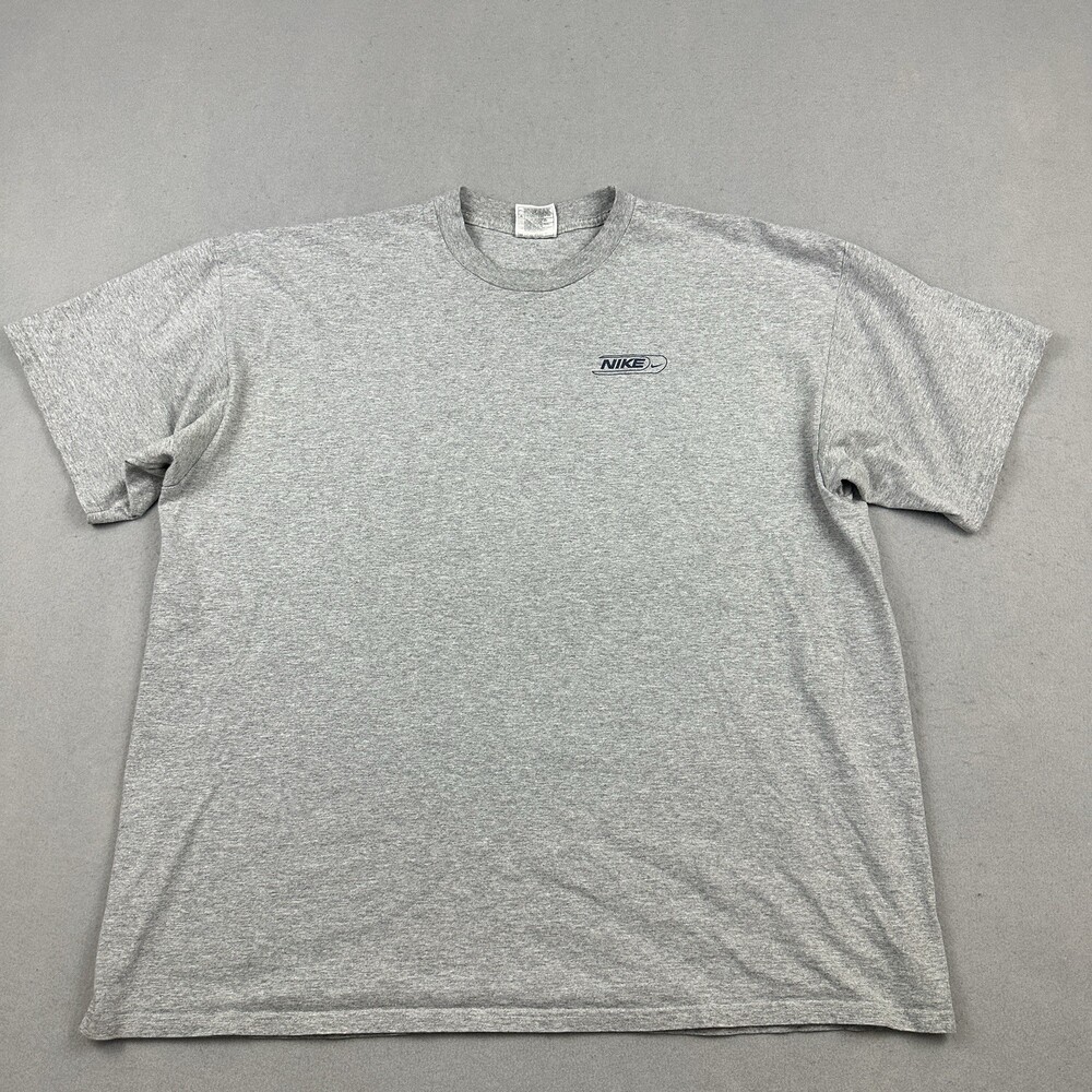 Vintage Nike Shirt Men 2XL Gray Heather Basketball Shot Graphic Short Sleeve 90s